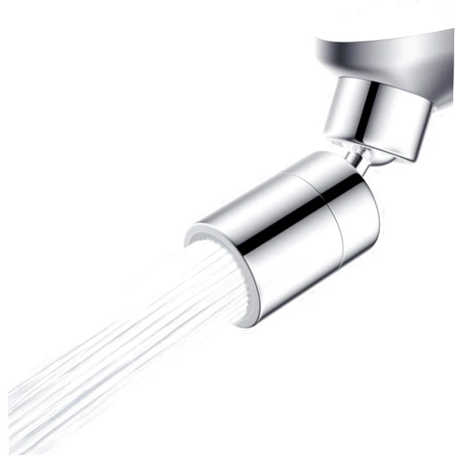 Hibbent NSF/ANSI/CAN 61 Certified Faucet Aerator, Kitchen Sink Aerator, 2 Water Flow CUPC Certification 360-degree Swivel Faucet Extender, 55/64 Inch Female Thread, Water Saving-Chrome Finish