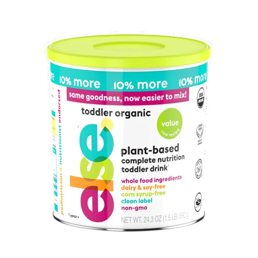 ELSE NUTRITION ELSE Organic Value Toddler Formula 12-36m, Plant Based, Dairy Alternative,Complete Nutrition, made from Whole Foods ingredients, 24.3 Oz, 1 Pack