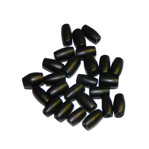 Rockin Beads (TM) Rockin Beads Ebony Black Hairpipe Bone Beads Hand Carved 11mm 25 Pcs Hair Pipe Choker