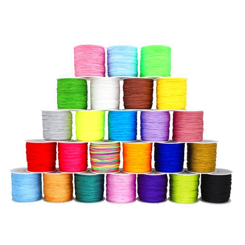 ZhXu Shuo Nylon String for Bracelets, 25 Colors 1250 Yards Chinese Knotting Cord, 0.8 mm Nylon Cord for Jewelry Making, Beading, Necklaces,Wind Chime,Kumihimo, Friendship Bracelets, Tassels and Craft