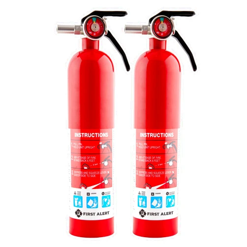 First Alert Home1-2, Standard Home Fire Extinguisher, Red, 2PACK