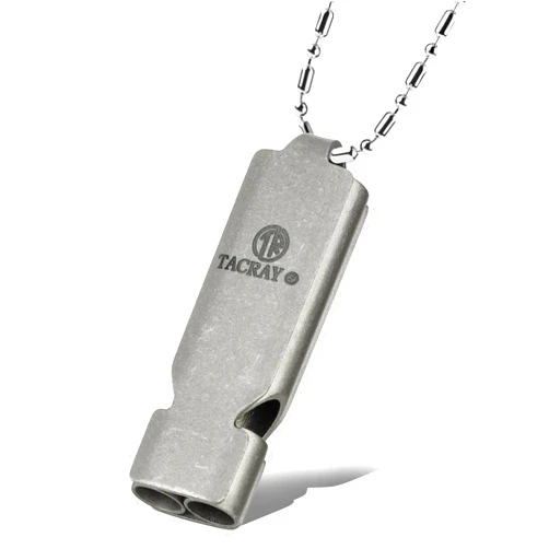 TACRAY Emergency Whistles Lifeguard Safety Whistle with Neck Chain and Keychain for Outdoor Camping Hiking