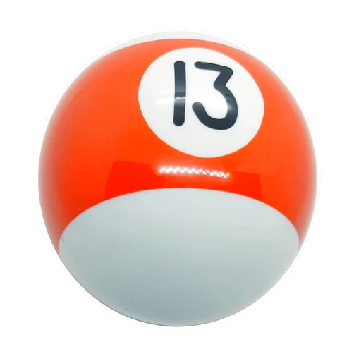Mavota Pool Ball Billiard Stick Shift Knob Universal Gear Shifter Knobs for Car SUV Bus Truck (Orange 13)