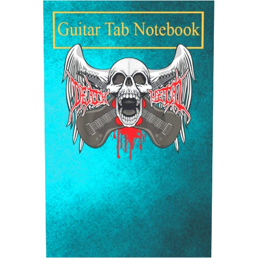 Anthony Martial Composition Notebook: Death Metal Heavy Metal Guitars Angel Skull Band Blank Sheet Music For Guitar over 100 Pages With Chord Boxes