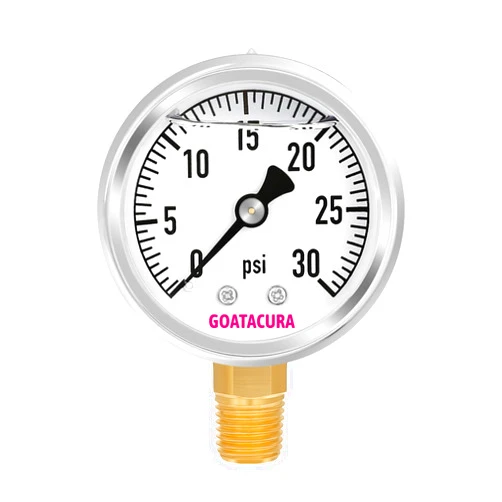GOATACURA 0-30psi Glycerin Filled Pressure Gauge, 2