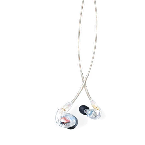 Shure SE425 PRO Wired Earbuds - Professional Sound Isolating Earphones with Detailed Sound, Dual-Driver Hybrid, Secure in-Ear Fit, Detachable Cable, Durable Quality - Clear (SE425-CL)