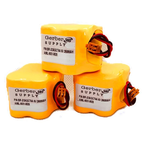 Gerber360 Supply (3-Pack) BR-2/3AGCT4A 6V Battery Replaces Panasonic/Fanuc A98L-0031-0025