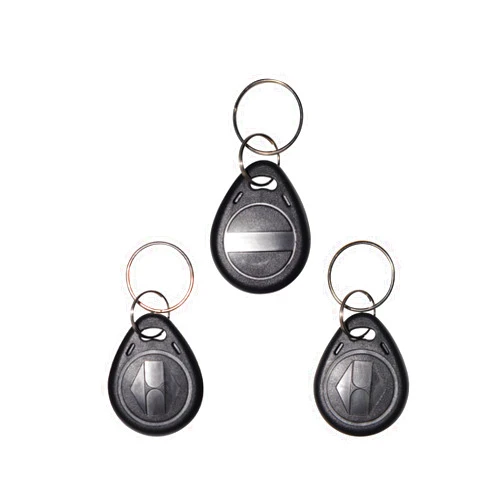 XIXEI 125KHz RFID Proximity ID Card Key Tags Writable rewritable T5577 fob tag(Pack of 3) (Black)