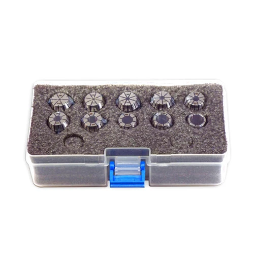 Ridiculous Machine Tools ER 16 High Precision Spring Collet SET 10 Piece 1MM - 10mm (0.0003) T.I.R. Machinist Choice