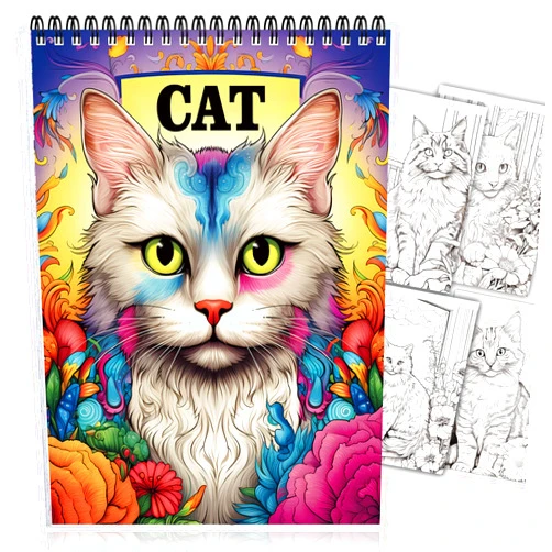 CKMOREL Coloring Book Spiral Bound for Adult 30 Exquisite Pages One Sided Design Premium Cover Coloring Book for Women Thick Paper Relief Stress Anxiety Therapy Coloring Book Relaxation