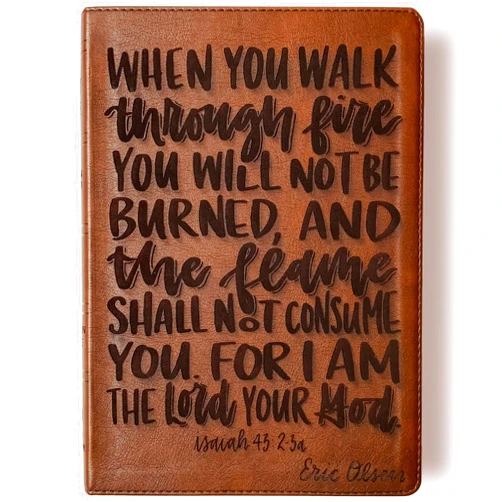 JOY CREATIVE NASB 1995 Reference Bible | Personalized with Name | Custom Design is Hand Lettered and Laser Engraved | Gift for Birthday, Baptism, Graduation, Anniversary, Wedding...