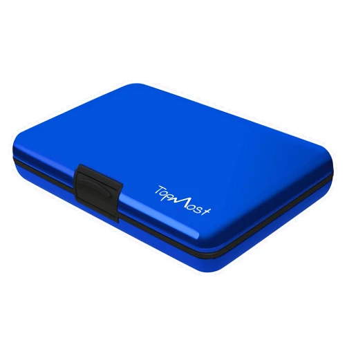 TopMost RFID-Blocking Aluminum Wallet Credit Cards Holder for Men & Women - Slots for 12 Cards And Bills. Credit Card Protector - Credit Card Case. Metal Card Holder. RFID Card Holder for Women & Men