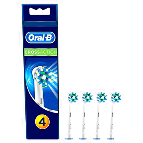 Oral-B Oral B Cross Action Electric Toothbrush Replacement Brush Heads Refill, 4Count