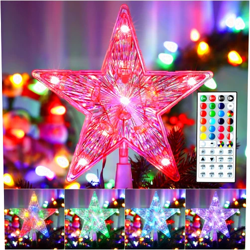 Brizled Small Star Tree Topper, 7.6