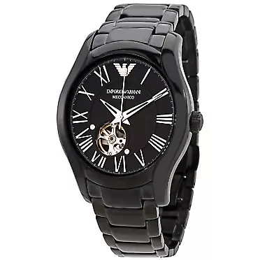 Emporio Armani Men's Automatic Black-Tone Stainless Steel Watch AR60014