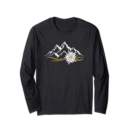 Alpen Alps Edelweiß Korbblütler Alpenblume Schweiz Alps Mountains Edelweiss Switzerland Edelweiß Alpine flower Long Sleeve T-Shirt