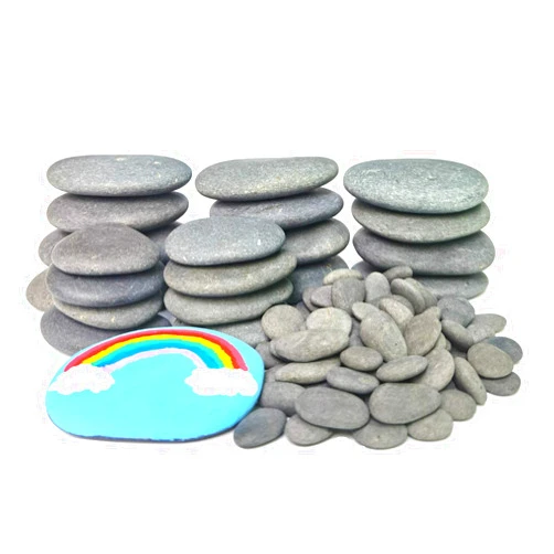 Lifetop 120PCS Painting Rocks, DIY Rocks Flat & Smooth Kindness Rocks for Arts, Crafts, Decoration, Medium/Small/Tiny Rocks for Painting,Hand Picked for Painting Rocks…