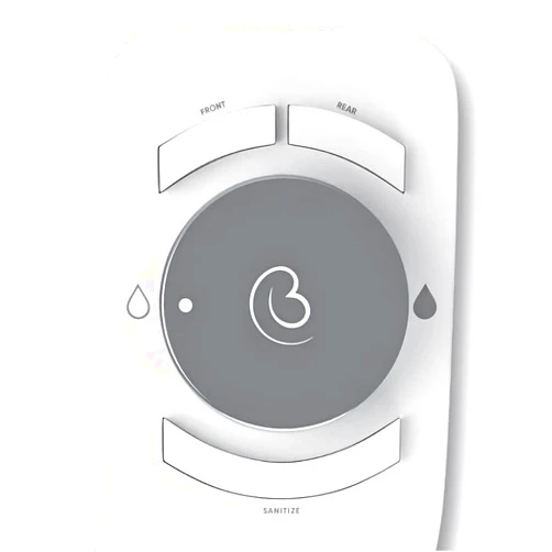 Boss Bidet Revolution. Bidet attachment for toilet. Luxury design, bathroom bidet sprayer for toilet, auto shut off, non electric, dual nozzle, feminine wash, self cleaning. Tokyo Platinum.