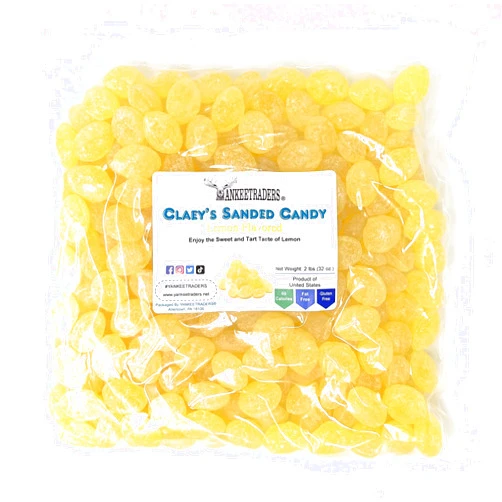 Oasis Supply Claeys Lemon Sanded Candy Drops, 2 Pound