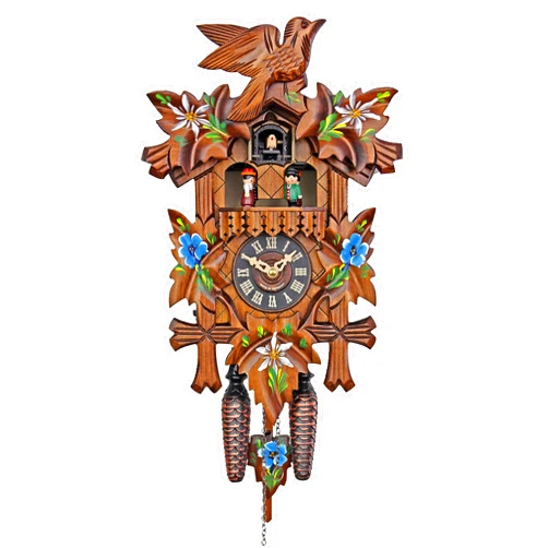 Engstler ISDD Engstler Quartz Cuckoo Clock - Alpine Flowers AH 532/10 QMT