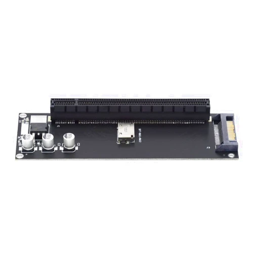 xiwai Oculink SFF-8612 SFF-8611 to PCIE PCI-Express 16x 4X Adapter with SATA Power Port for Mainboard Graphics Card