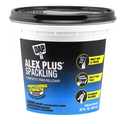 DAP INC 18746 Alex Plus Quart Spackling, 32 oz, White