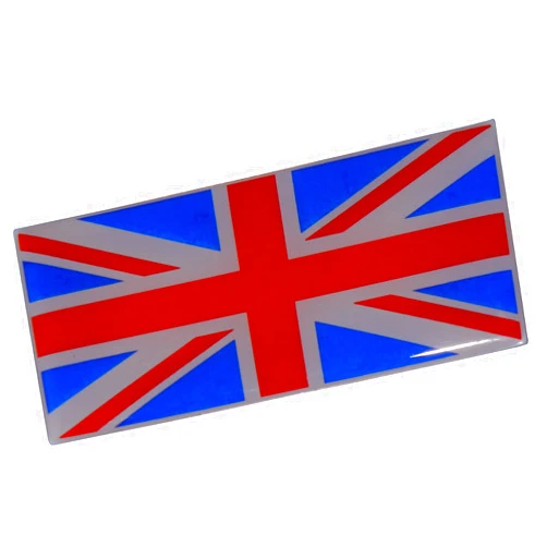 ERPART British Flag Royal UK English England Mod Union Jack Aluminum Emblem Badge Nameplate Decal Rare for Aston Martin Bentley Berkley Bond British Leyland Daimler Jaguar Jensen Lambretta Land Rover Lotus MG Mini Morgan Morris Rolls Royce Triumph TVR Vauxhall Vespa