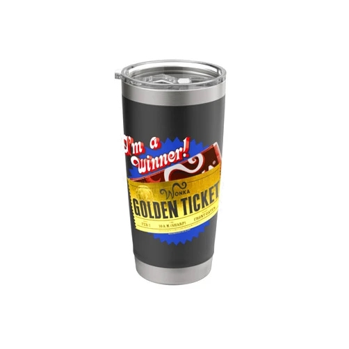 Warner Bros. Charlie and the Chocolate Factory Golden Ticket Stainless Steel Insulated Tumbler
