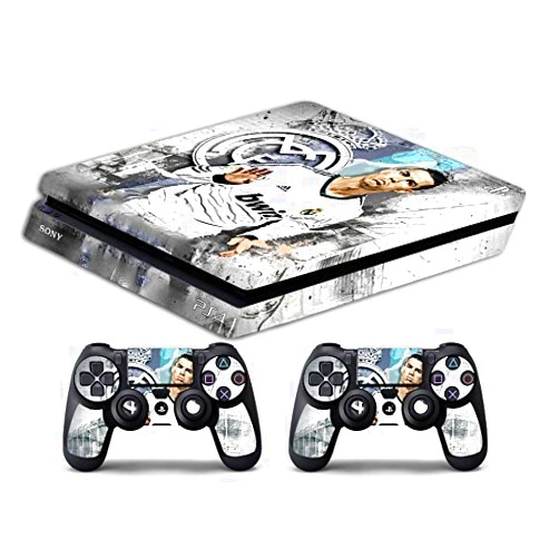 GamesMonkey Skin Ps4 Slim - Cristiano Ronaldo Real Madrid - Limited Edition Decal Cover ADESIVA Playstation 4 Slim Sony Bundle