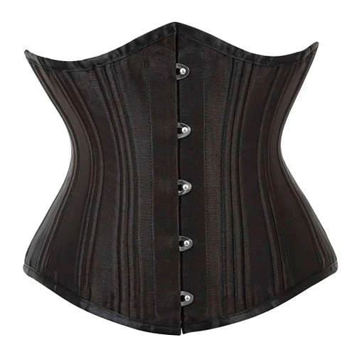 BAIXITE Women 26 Double Steel-Boned Longline Heavy Duty Waist Training Corsets Body Shaper Plus Size