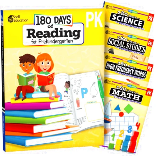 Multiple Authors,Darcy Mellinger 180 Days™: Reading, Math, High-Frequency Words Social Studies, and Science for Pre K 5- Book Set (180 Days of Practice)
