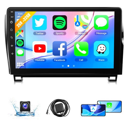 Naifay Car Radio Stereo for Toyota Tundra 2007-2013 Toyota Sequoia 2008-2018, 10.1inch Touch Screen for Tundra Car Stereo Wireless Carplay Android Auto Bluetooth - Support Original J.B.L System