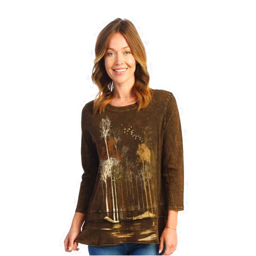 Jess & Jane Floral Print Layered Tunic Top