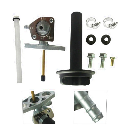 FESTEY Cnaloo12 Fuel Tank Valve Petcock Lever Screw Kit for Honda Rancher 350 Recon 250 Motorcycle Accessary