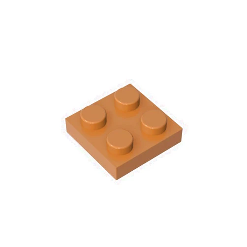 Eske Kouri Gobricks GDS-509-084 Plate 2 x 2 Compatible with 3022 All Major Brick Brands Toys Building Blocks Technicialal Parts Assembles DIY