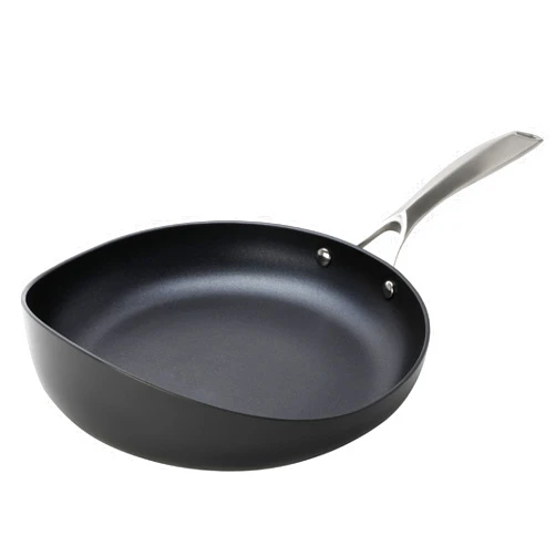 Rad USA 10” Radical Pan: Nonstick Frying & Saute Pan, Skillet, With Stainless Steel Handle, for Gas, Induction, Electric Cooktops, Hard-Anodized, Dishwasher Safe. Oven safe, SGS & NSF Certified.