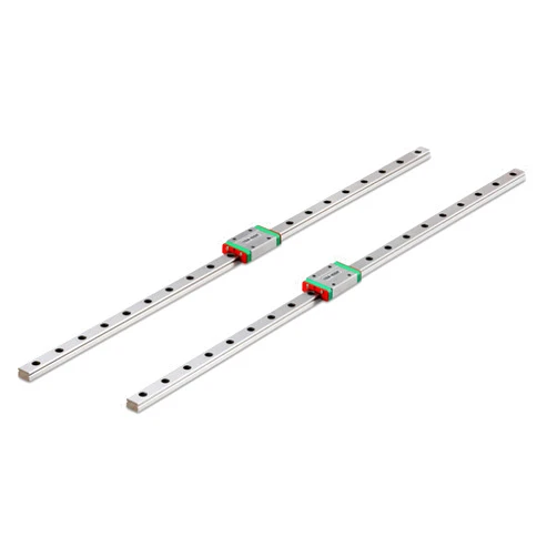 TEN-HIGH MGN7 300mm Linear Guide Rail Linear Motion Slide Rails Linear Motion Products, for 3D Printer and CNC Machine, 2pcs Rails + 2pcs MGN7H Block Bearings (Longer Block)