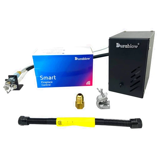 Durablow Durablow 6VK-SH3001 Smart Home WiFi (ON/Off, Timer, Schedule) Electronic Automatic Spark to Pilot Valve Kit for Liquid Propane Gas (LPG) Vented Fireplace, Log Sets