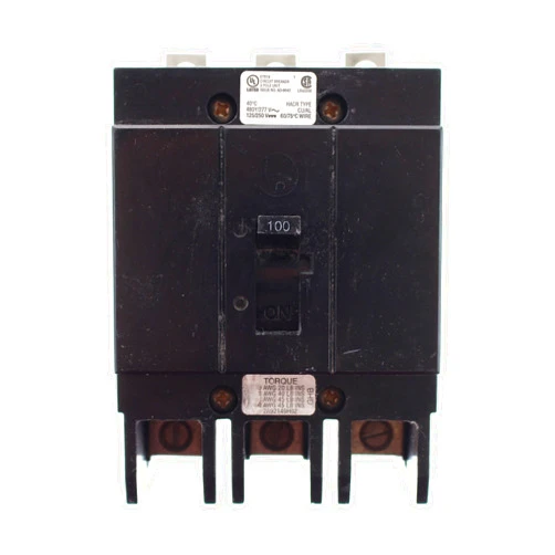 Eaton GHB3100 Circuit Breaker,100A,Bolt On,277/480V,3P