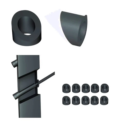 LANGLIER Oxide Stainless Steel Angled Washers for Cable Railing Stair Ends (30-Degree with 1/4