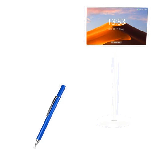 BoxWave Stylus Pen Compatible with JYXOIHUB 1080p Portable Touch Screen Monitor (22 in) - FineTouch Capacitive Stylus, Super Precise Stylus Pen - Lunar Blue