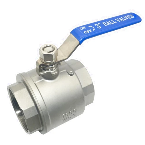 VARMHUS NPT Female 316 Stainless Steel Full Port Ball Valve Vinyl Handle WOG1000 (3