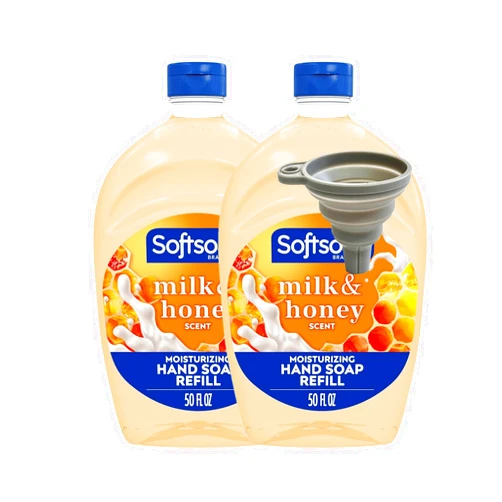 PureDealUS Soft Soap Liquid Hand Soap Refill, Milk & Honey, 50 FL OZ each (Pack of 2) Value Size Hand Soap Refill 100 FL OZ