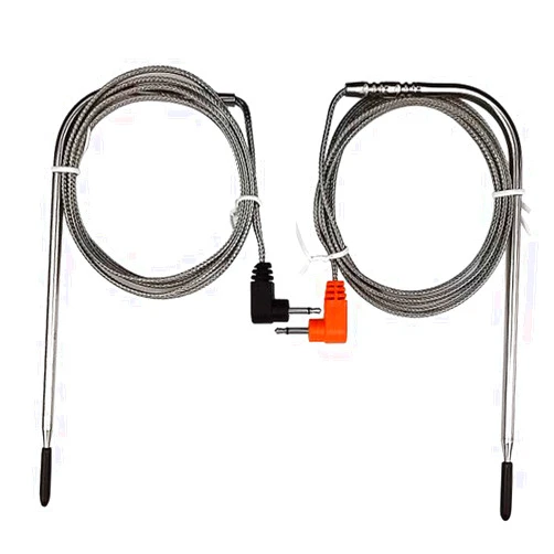 Riida BBQ Meat Thermometer Probe Replacement Probe for Thermopro TP20 TP-17 TP-16 TP-16S TP07S TP08 TP08S TP09 TP09B TP10 TP28, Famili MT004, OT007, OT009, TP-10, MT-16, OT-08, Habor HCP5H, 2 Pack