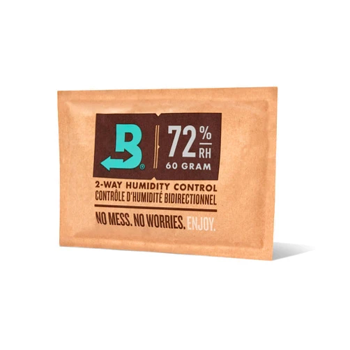 Boveda 72% Two-Way Humidity Control Packs for Storing Up to 25 Items – Single – for Wood Containers – Moisture Absorber – Humidifier Pack – Individually Wrapped Hydration Packet