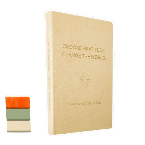Gratitude Gifted 5-Minute Guided Gratitude Journal – Daily 180 Prompts, Self-Care & Mindfulness, Leather Hardcover, Undated to Foster Happiness, Wellness, Positivity for Men & Women