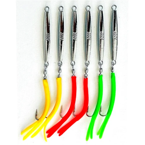 Generic Diamond Jig Man 6- A-007 Ava Diamond Jigs 1 oz.with Split Tube Tail Hooks