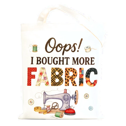 JEWGLO Quilt Tote Bag Sewing Gifts for Sewing Lovers - Funny Sewings Bag Cool Gifts for Quilters Sewings Gift for Women