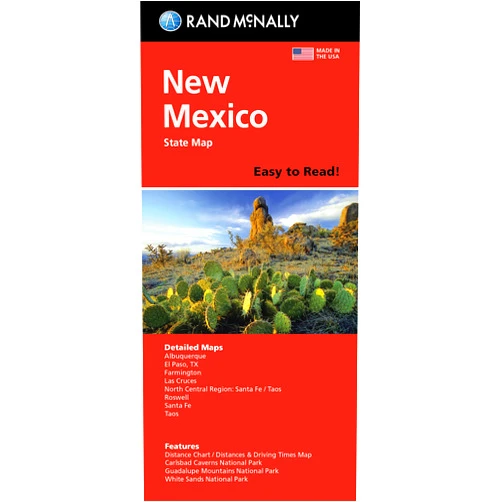 Rand McNally Easy to Read: New Mexico State Map