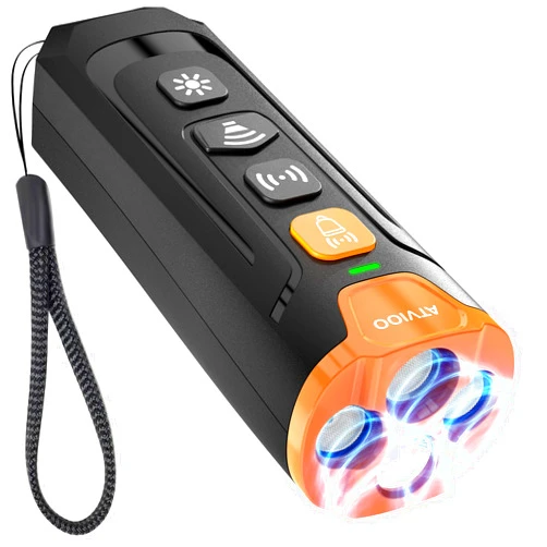 ATVIOO Dog Bark Deterrent Device - Ultrasonic Anti-Barking Devices with 3X Sonic Emitters, Up to 50FT Long Range & Rechargeable Bark Control - Safe for Dogs Training - Indoor & Outdoor (Black)